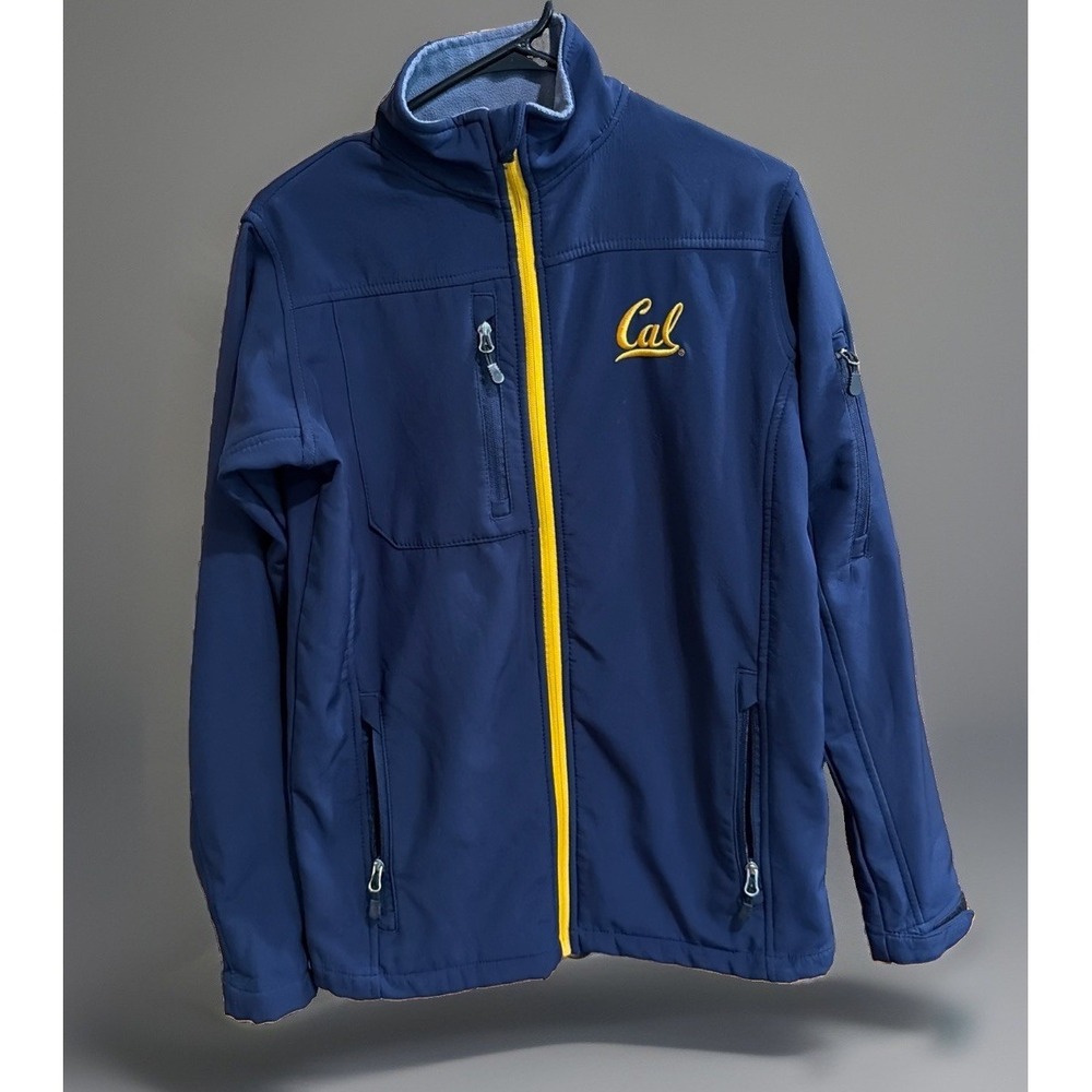 California Golden Bears Men's Small Embroidered Full Zip Soft Shell Jacket